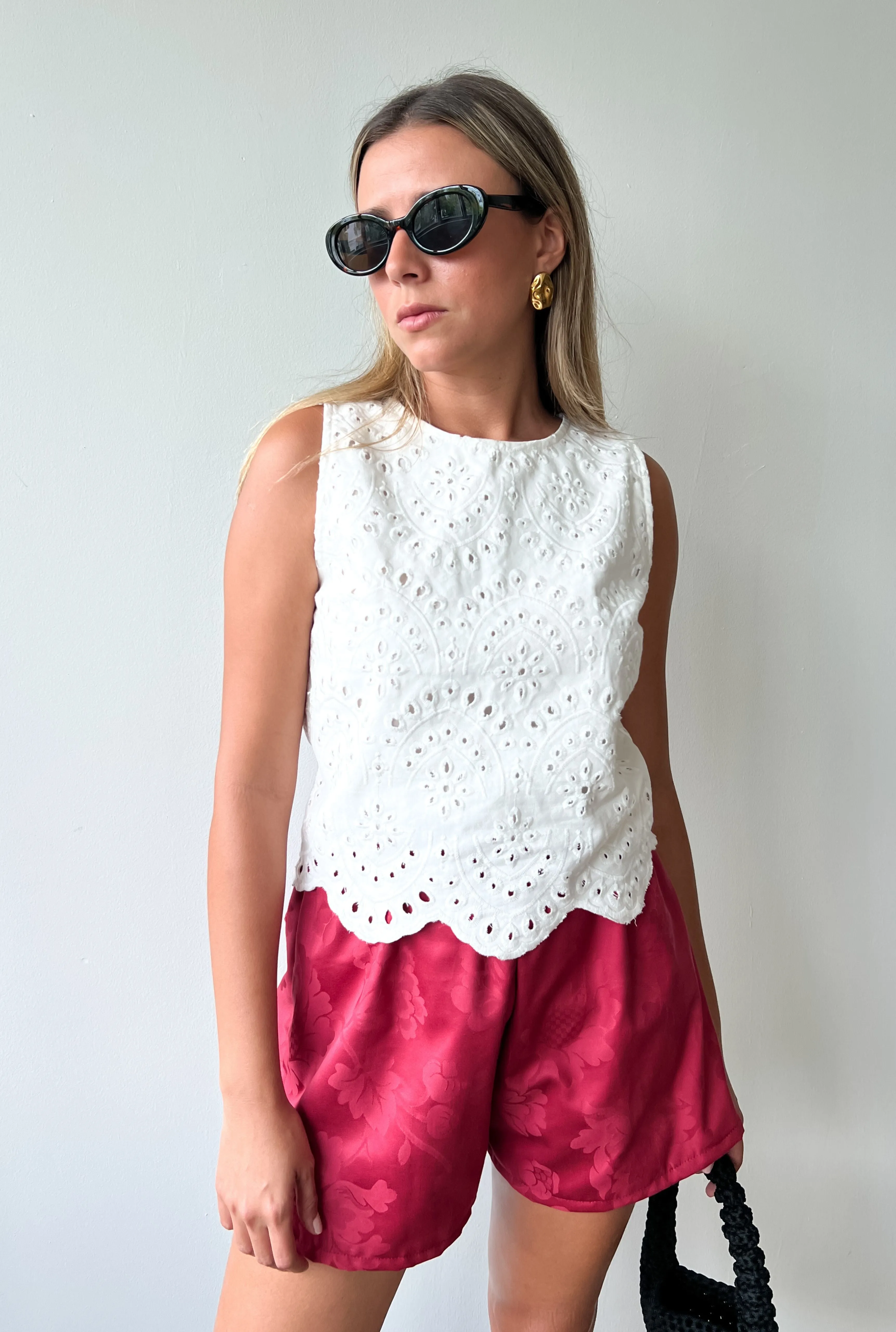 Telba Burgundy Shorts