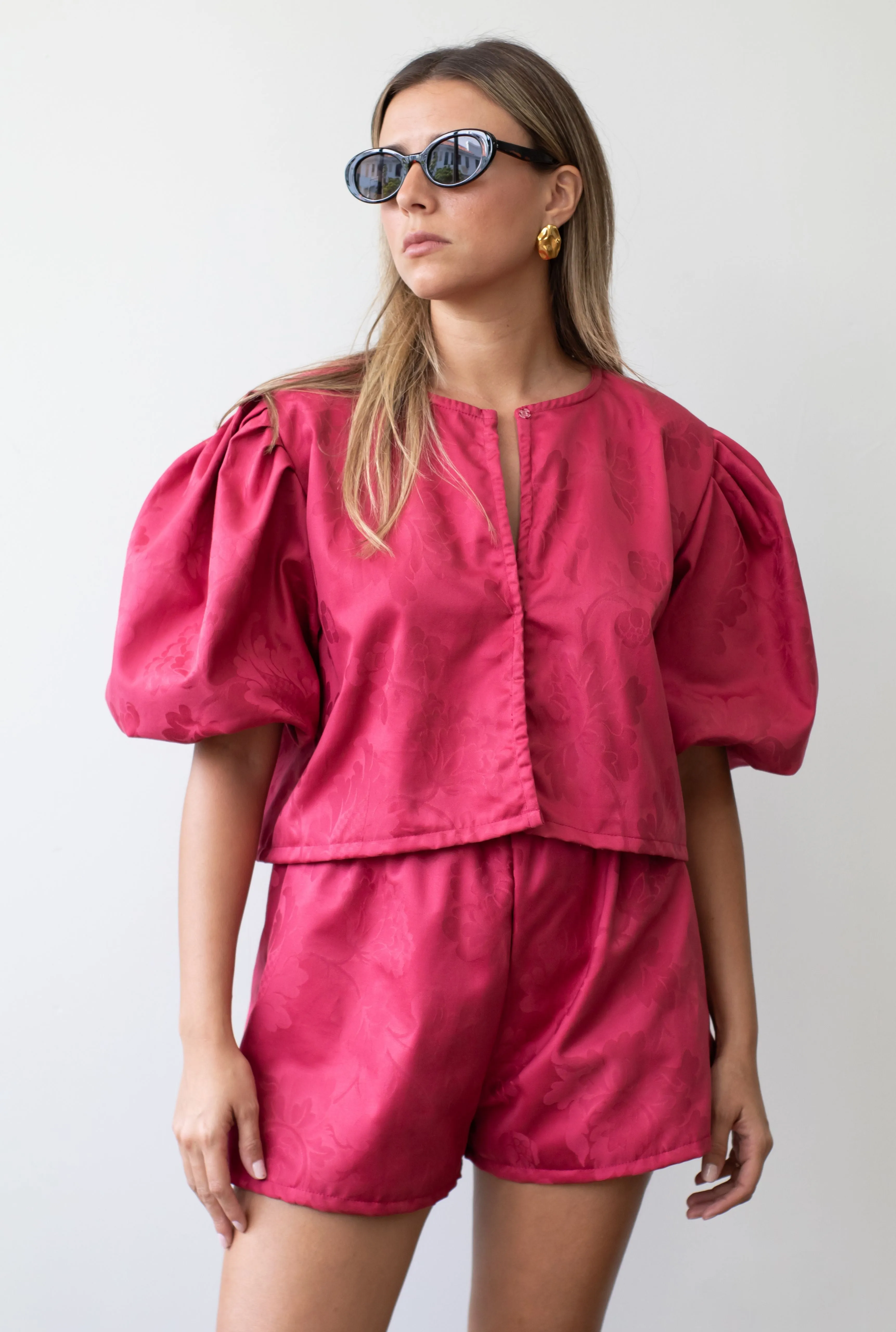 Telba Burgundy Shorts