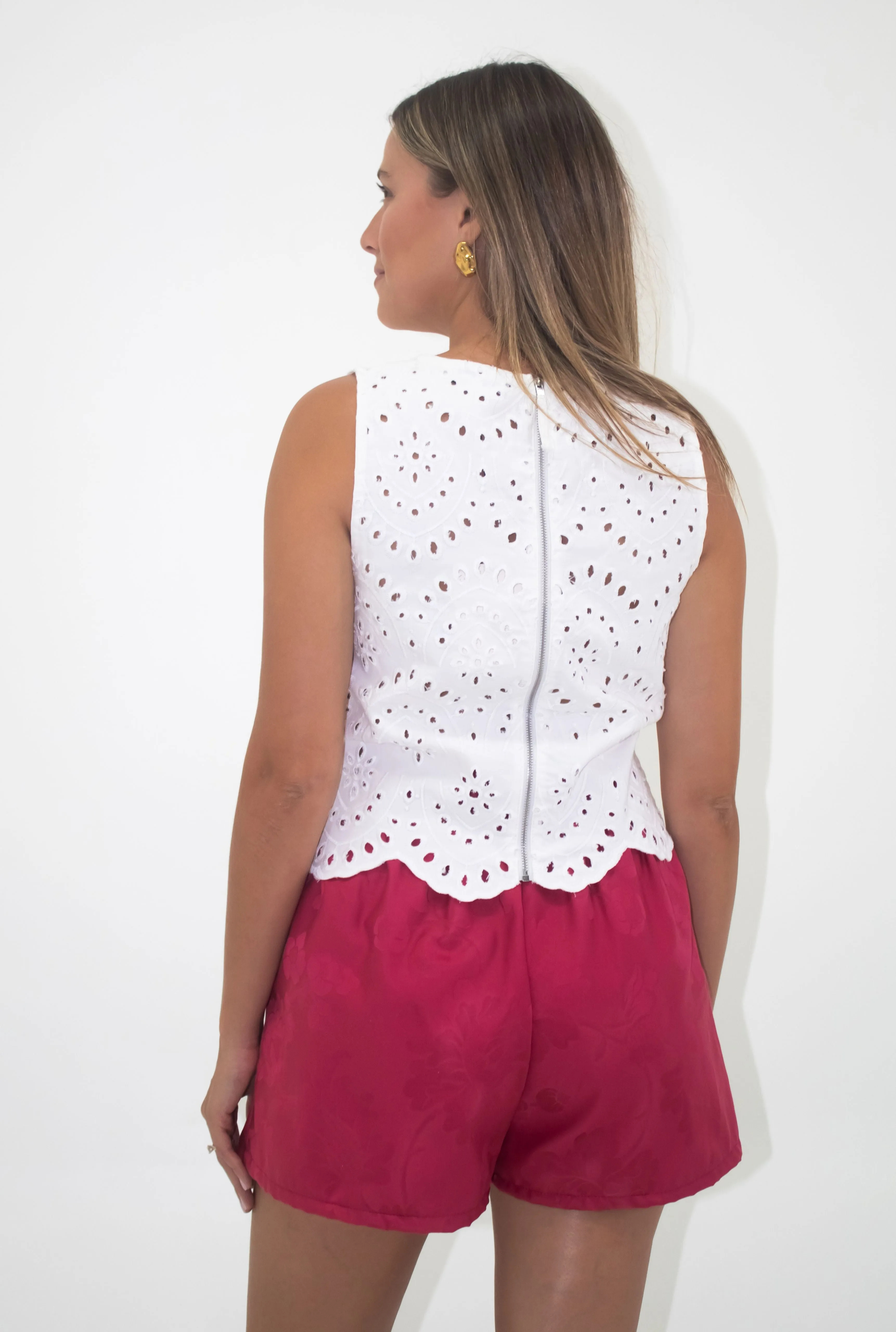 Telba Burgundy Shorts