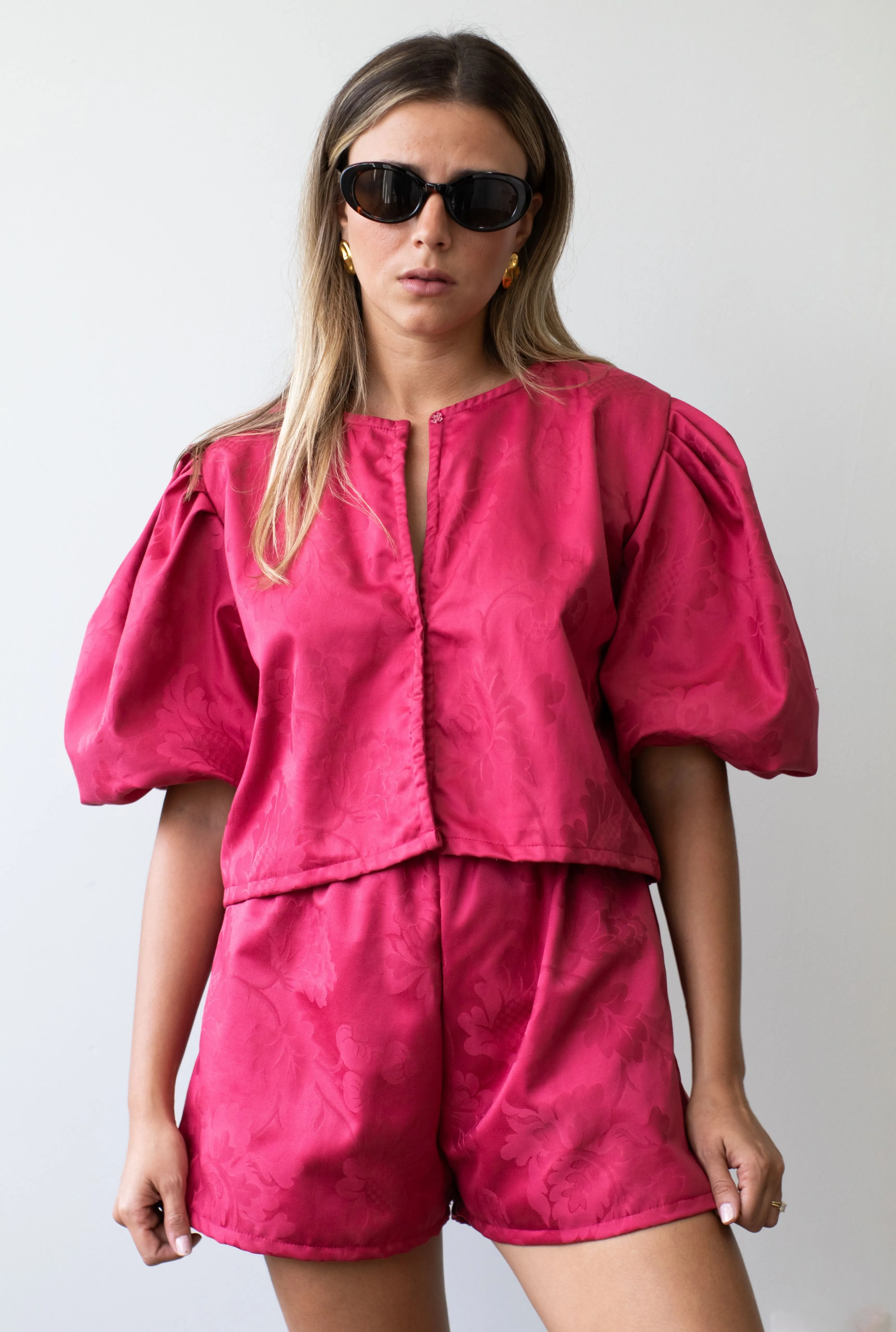 Telba Burgundy Shorts