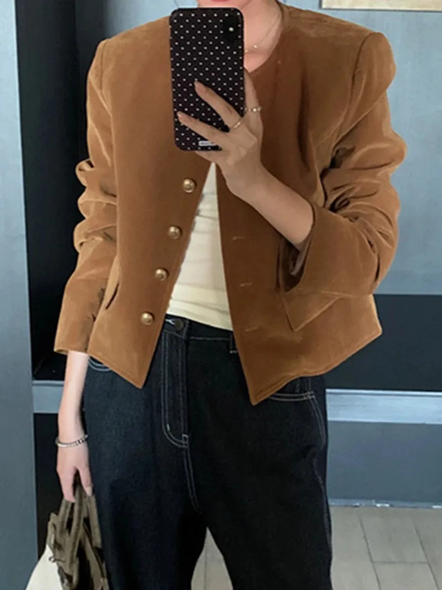 Velvet Cropped Jacket