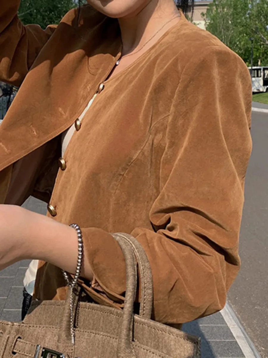 Velvet Cropped Jacket