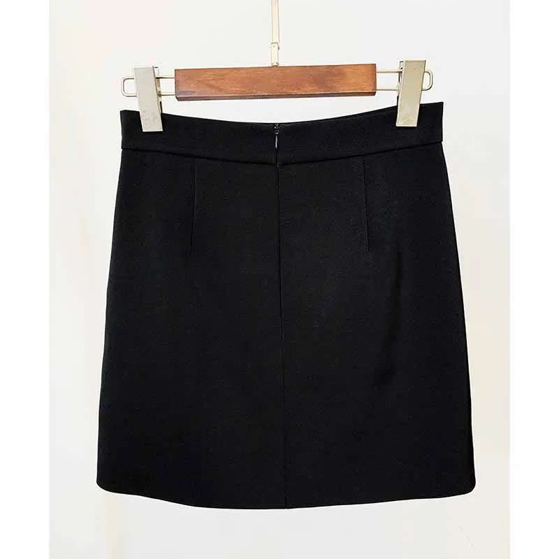 Women's Formal Skirt Suit Fitted nail bead diamond Short Crop Jacket   Mini Skirt Suit