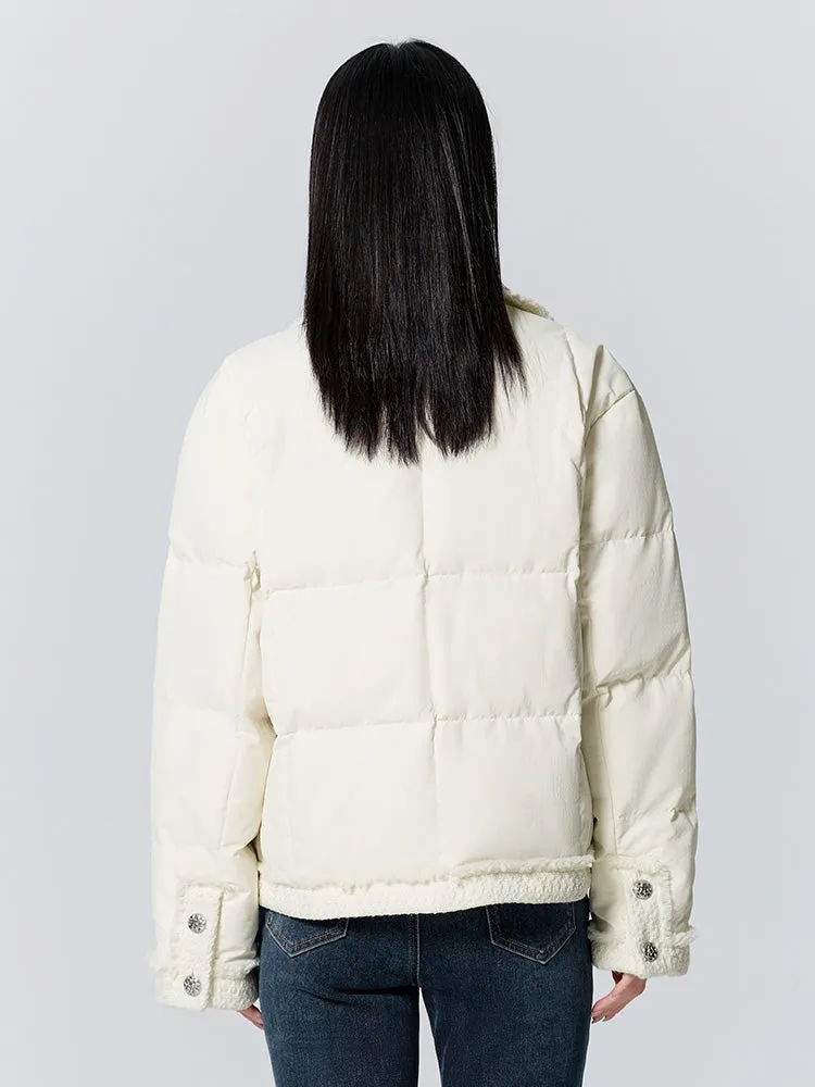 Women's short regular down jacket
