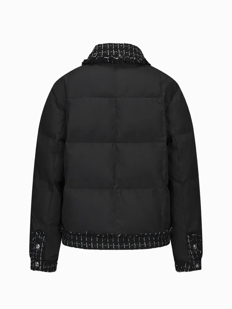 Women's short regular down jacket