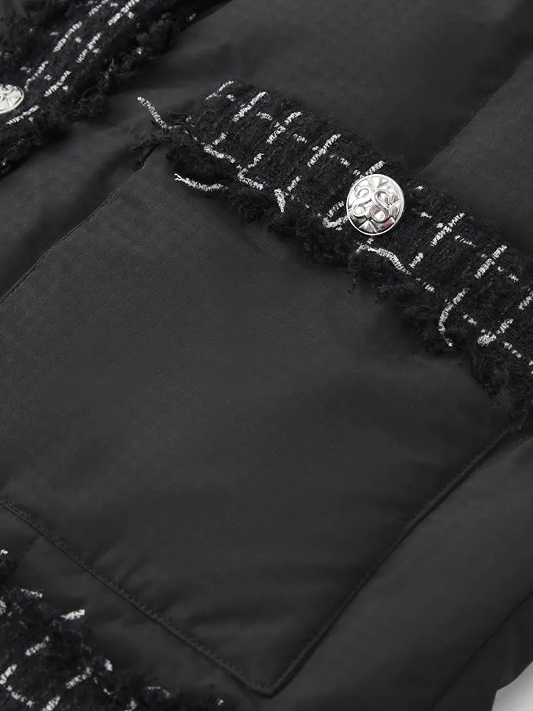 Women's short regular down jacket