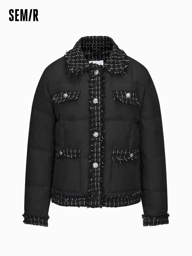 Women's short regular down jacket