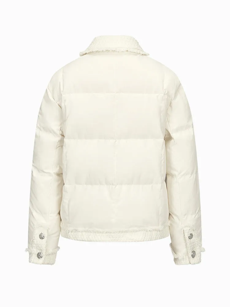 Women's short regular down jacket