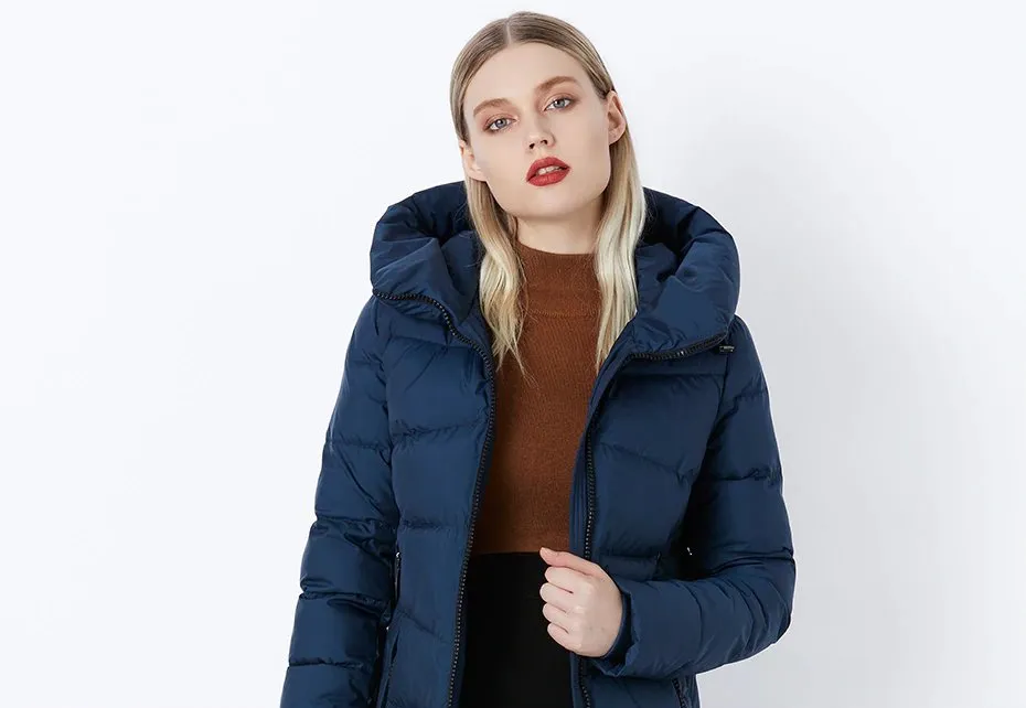 Women's Winter Comfortable Bio-Fluff Long Down Coat With Hood