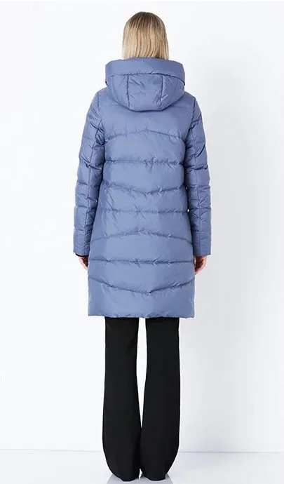 Women's Winter Comfortable Bio-Fluff Long Down Coat With Hood
