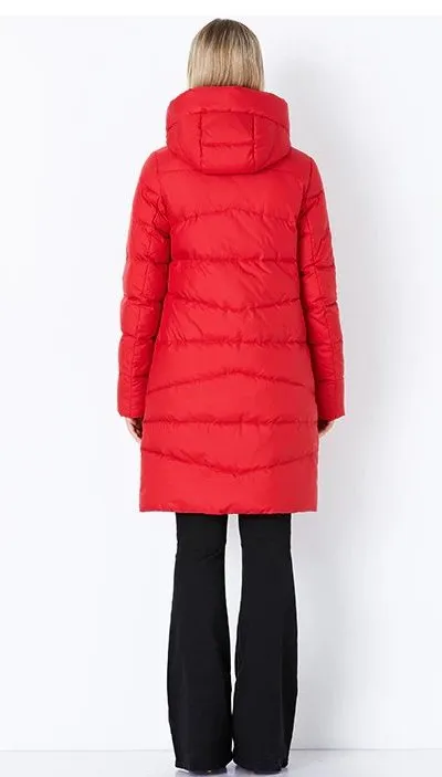 Women's Winter Comfortable Bio-Fluff Long Down Coat With Hood